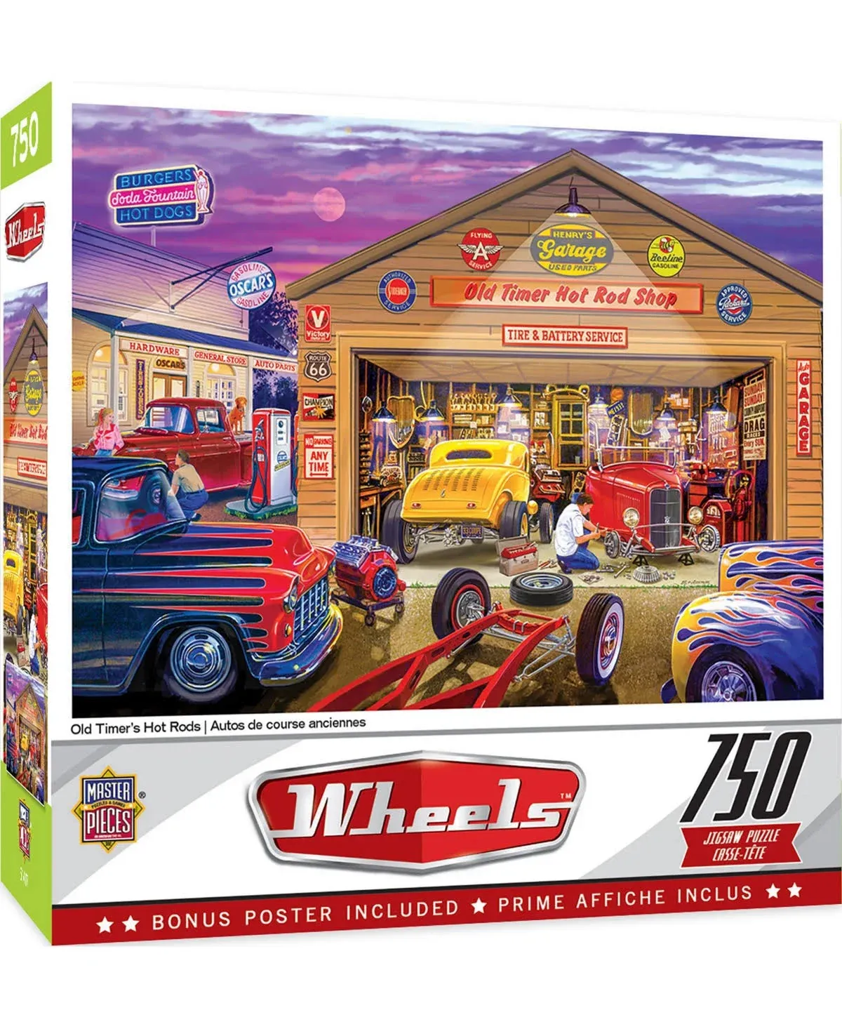 Wheels - Old Timer&#39;s Hot Rods - 750 Piece Puzzle