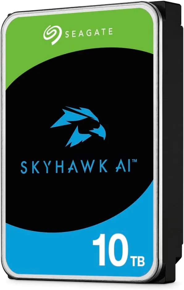 Seagate 10TB 3.5&#039; SkyHawk Surveillance AI, 512E SATA3 6Gb/s 256MB Cache 24x7 HDD