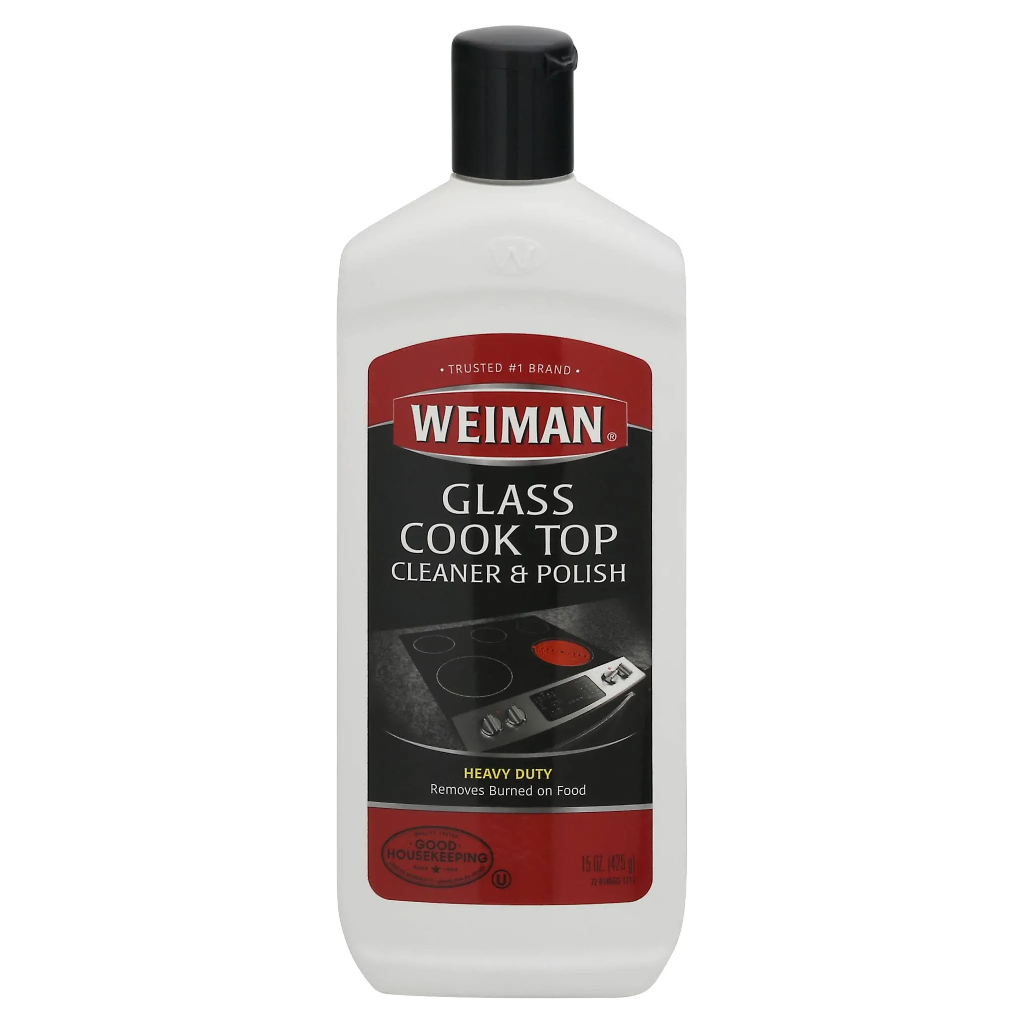 WEIMAN GLASS COOK RANGE SURFACE CLEANER POLISH Clean Shine Protect Heavy Duty 15