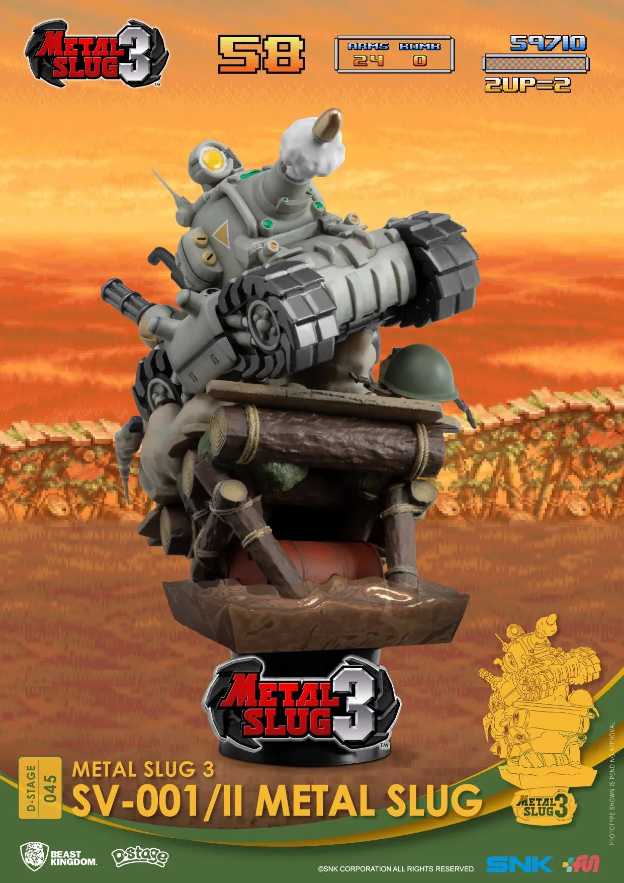 Metal Slug 3 DS-045 Sv-001 II Metal Slug D-Stage 6in Statue