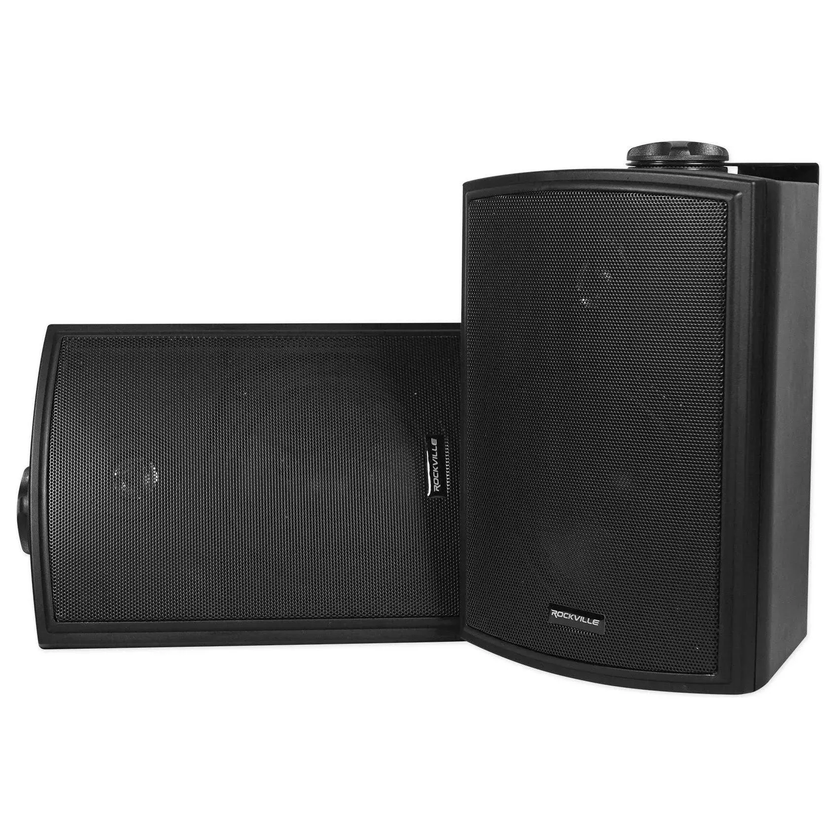 Rockville 2 HP5S-8 BK 5.25" Outdoor/Indoor Swivel Home Theater Speakers in Black