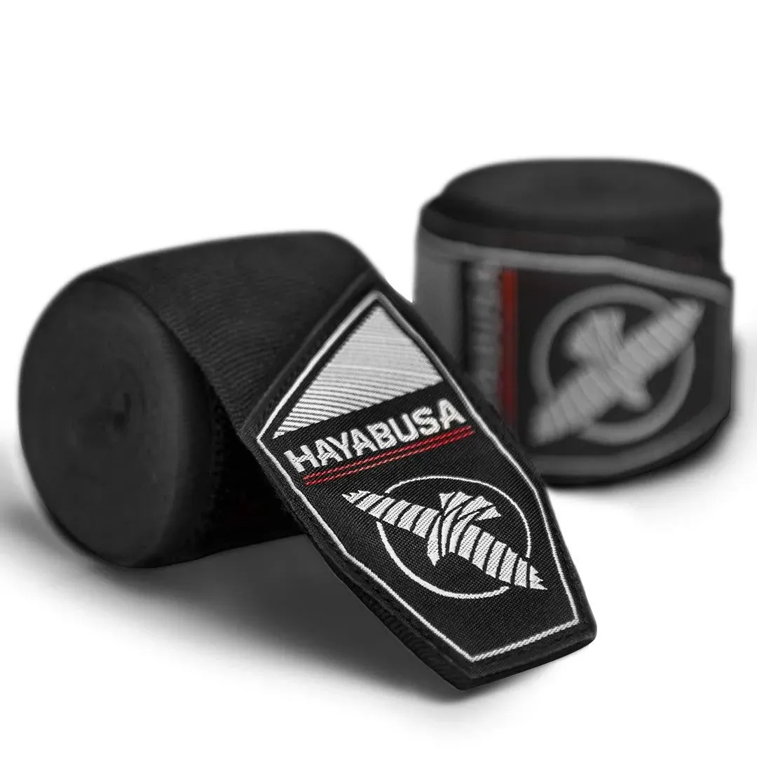 Hayabusa Perfect Stretch Boxing Hand Wraps - Black One-Size