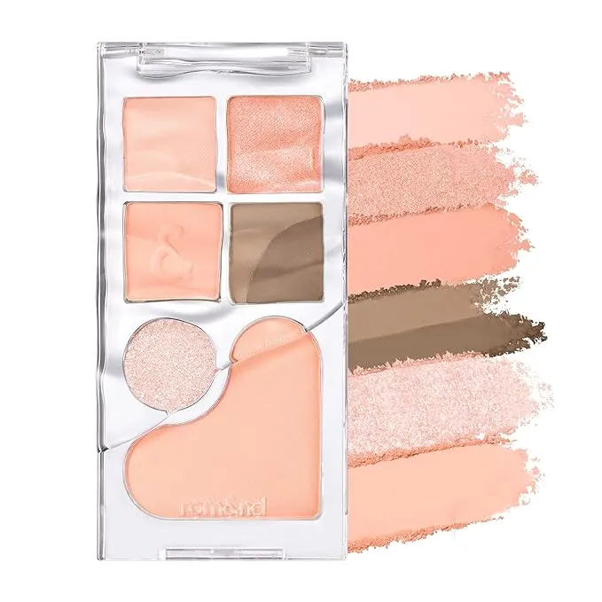 rom&nd Bare Layer Palette 01 Apricot Mood