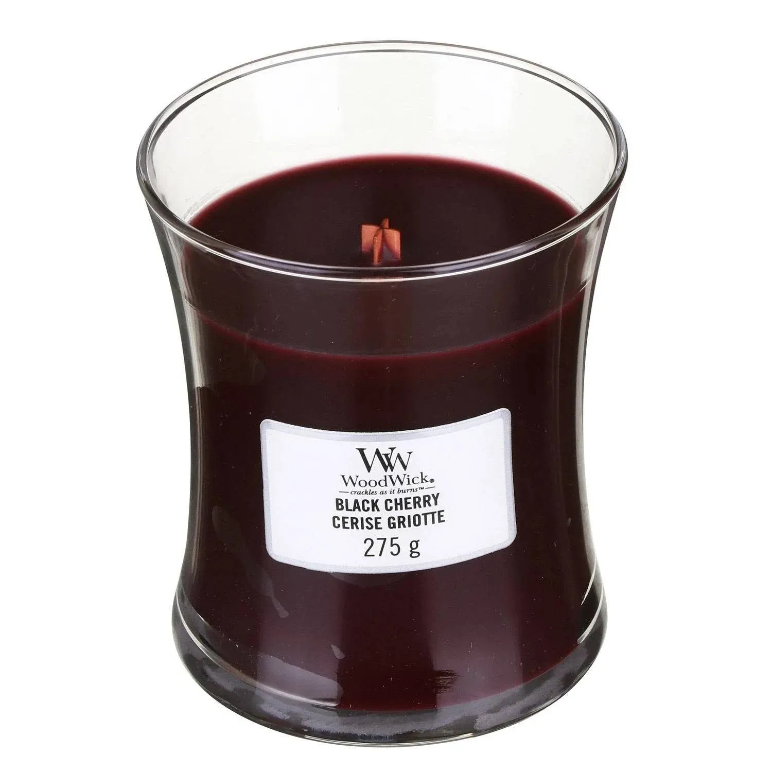 WoodWick Black Cherry Medium Hourglass Candle