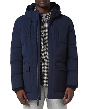 Silverton Hooded Parka In Navy