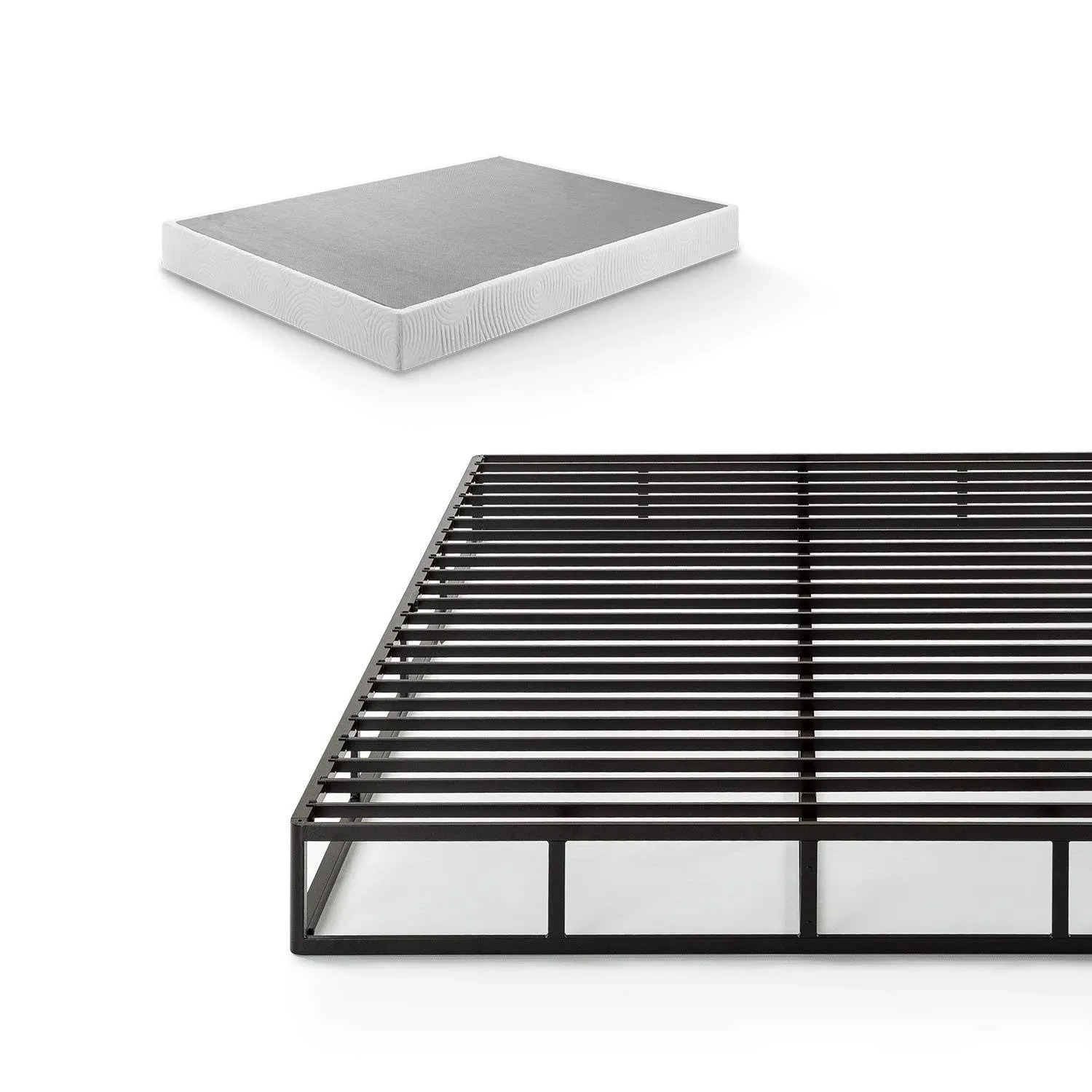 Zinus Quick Lock Metal Smart Box Spring / 7.5 inch Mattress Foundation / Strong ...