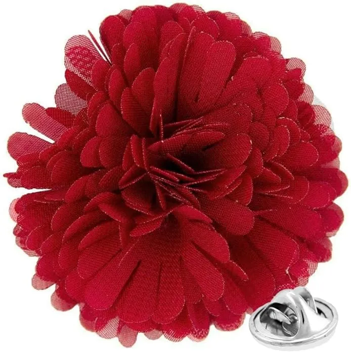 Vittorio Vico Men&#39;s Formal Carnation Flower Lapel Pin