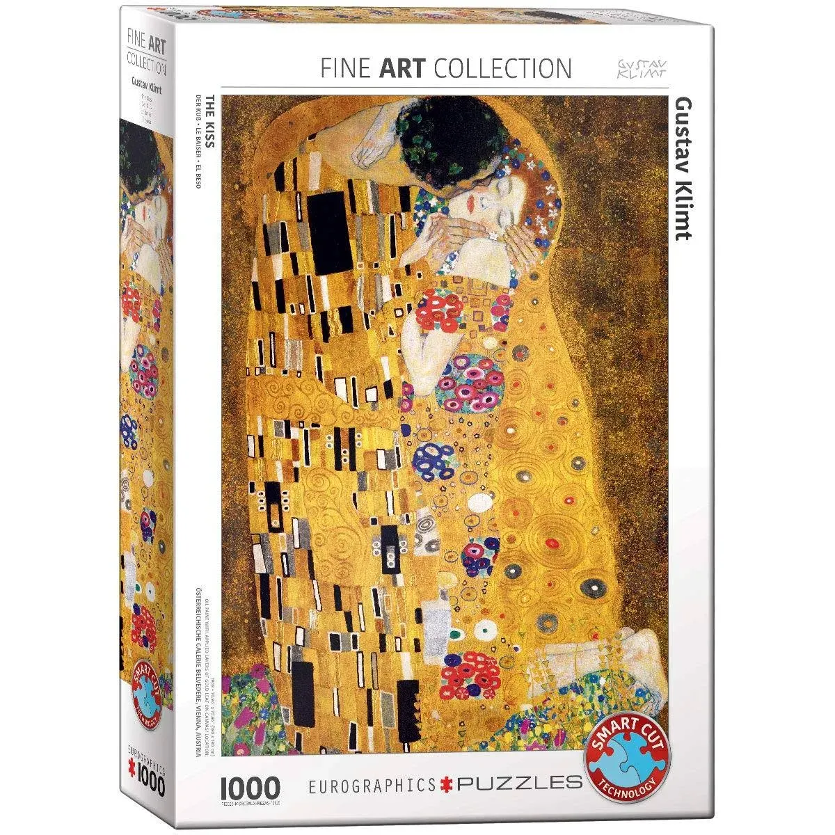 The Kiss by Gustav Klimt 1000 Piece Jigsaw Puzzle