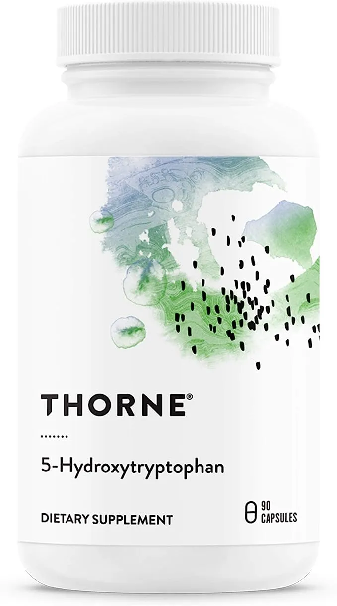 Thorne 5-Hydroxytryptophan (5-HTP) - Serotonin Support for Sleep and Stress Management - 90 Capsules