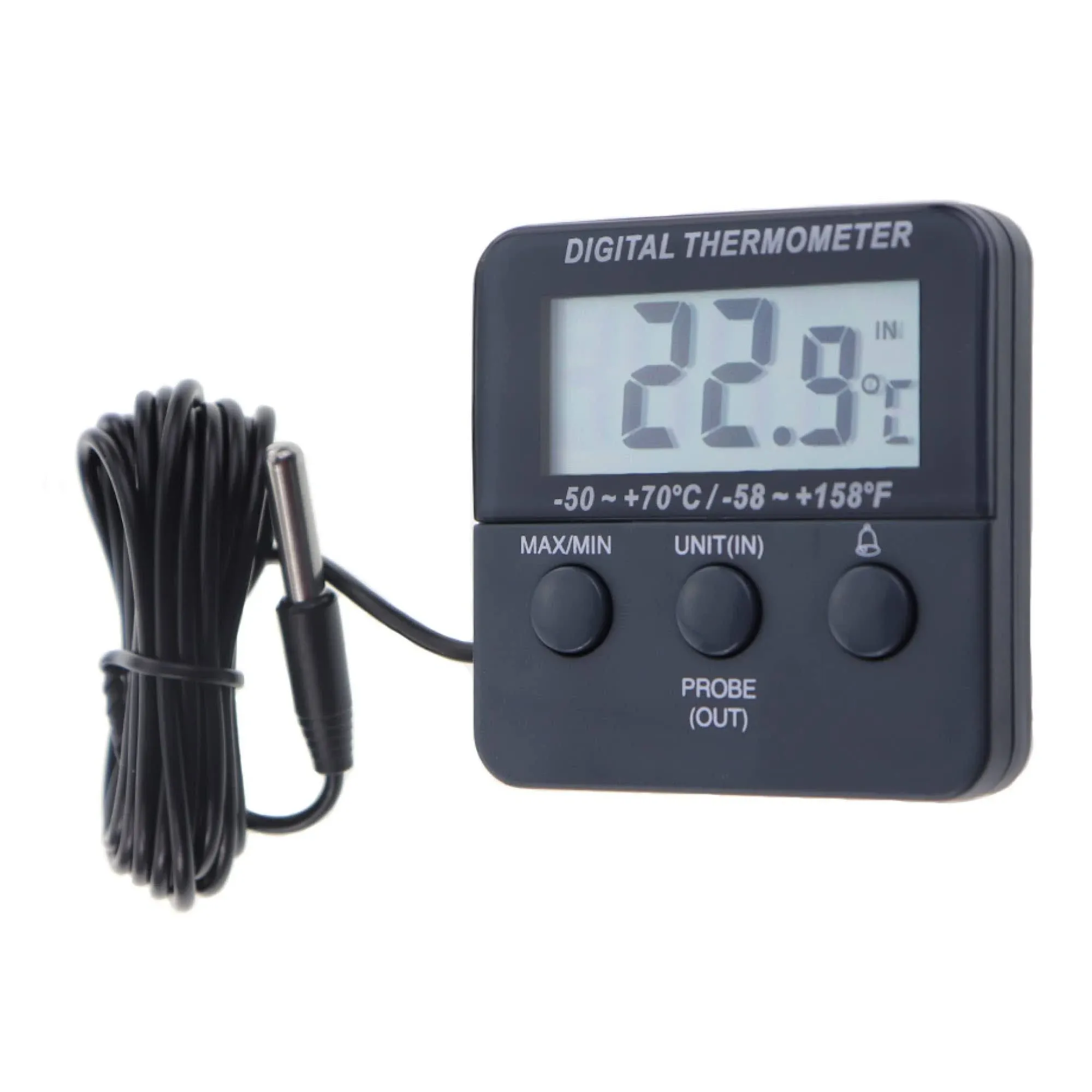 Digital Fridge Freezer Thermometer with Fridge Freezer Temperature Alarm and Max