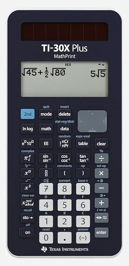 Texas Instruments SCHULRECHNER TI-30X PLUS MATHPRINT Plus MathPrint Single