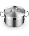 Cooks Standard 6-Quart Stock Pot with Lid, Professional 18/10 Stainless Steel Stockpot Dutch Oven Casserole Cooking Pot, Ollas de Cocina, Compatible with All Stovetops, Silver