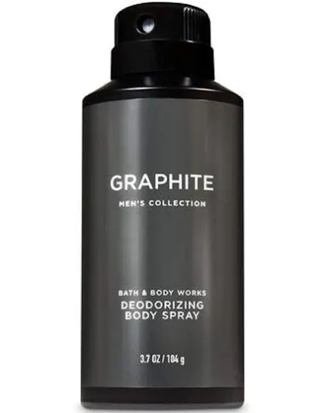 Bath & Body Works Graphite Men's Deodorizing Body Spray, 3.7 fl oz