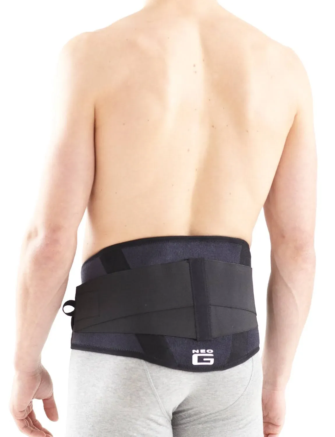 NEW Neo G Back Brace With Power Straps Universal Size Ref 890 Adjustable