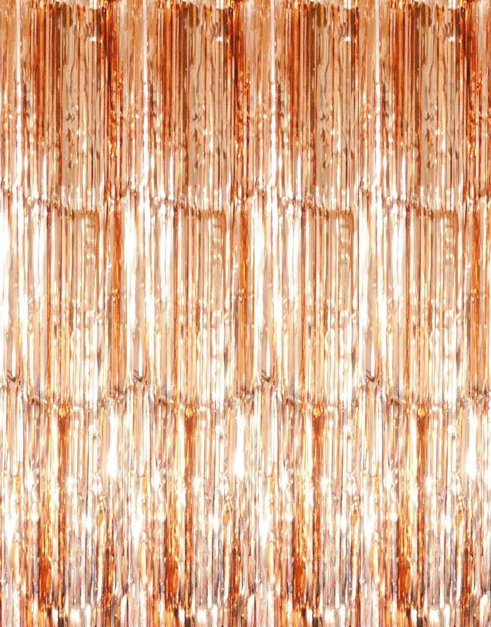 Goer 3.2 ft x 9.8 ft Metallic Tinsel Foil Fringe Curtains Party Photo Backdrop ...