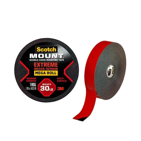 Extreme Mounting Tape, 1-In. x 33.3-Ft.