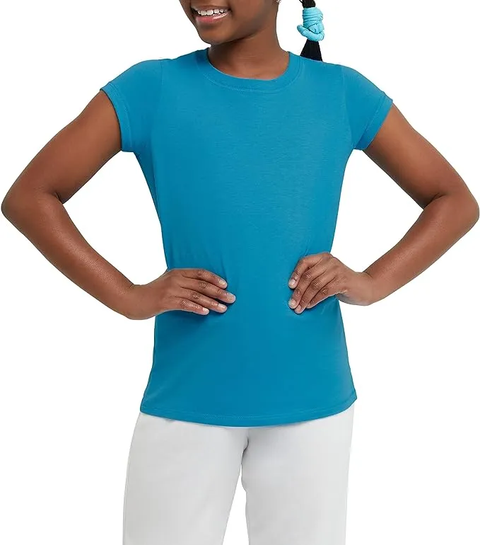 Hanes Girls' Jersey Cotton Tee (Pack Of 2)