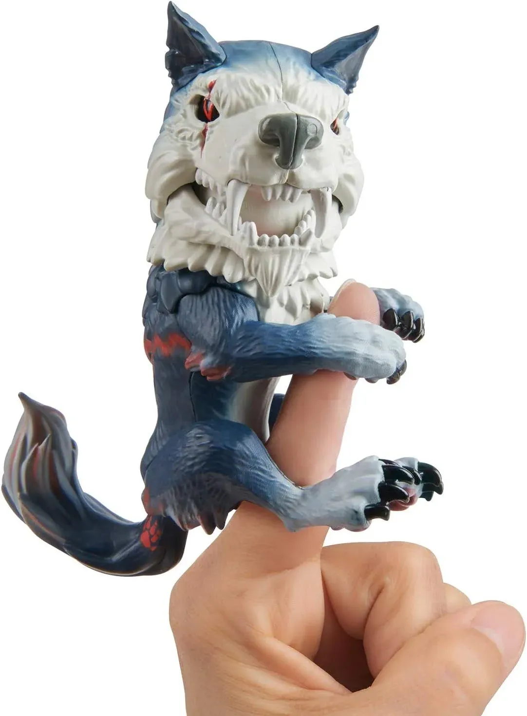 Untamed Dire Wolf by Fingerlings Midnight (Black and Red) Interactive