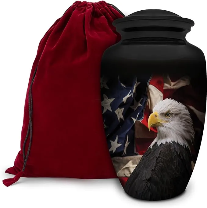 Honorary Memorials Patriotic Hearts Eagle Urn