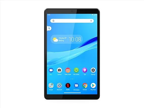 Lenovo Tab M8 Tablet, HD Android Tablet, Quad-Core Processor, 2GHz, 32GB Storage, Full Metal Cover, Long Battery Life, Android 10 Pie, Iron Grey