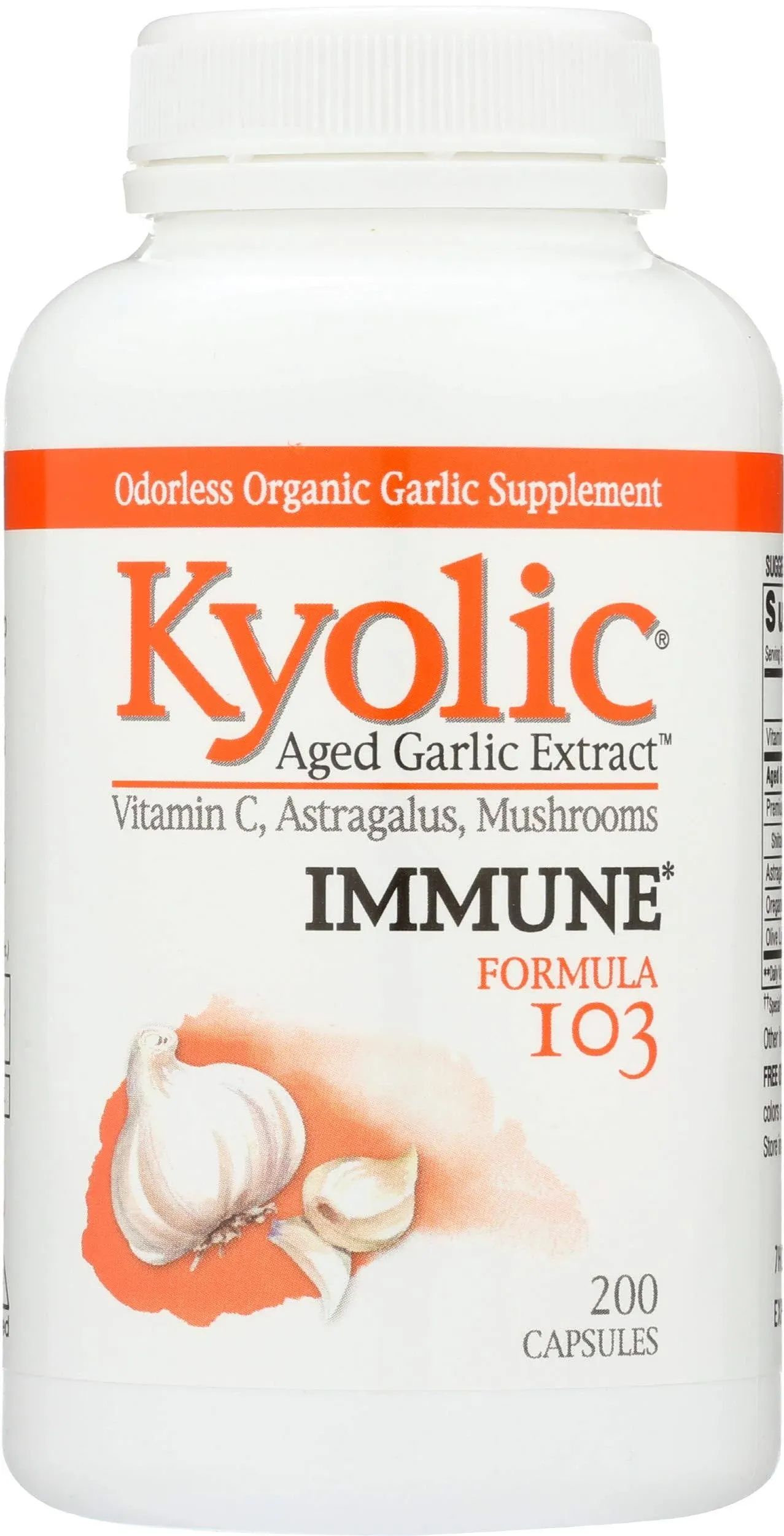 Kyolic Aged Garlic Extract, Immune Formula 103 - 200 count