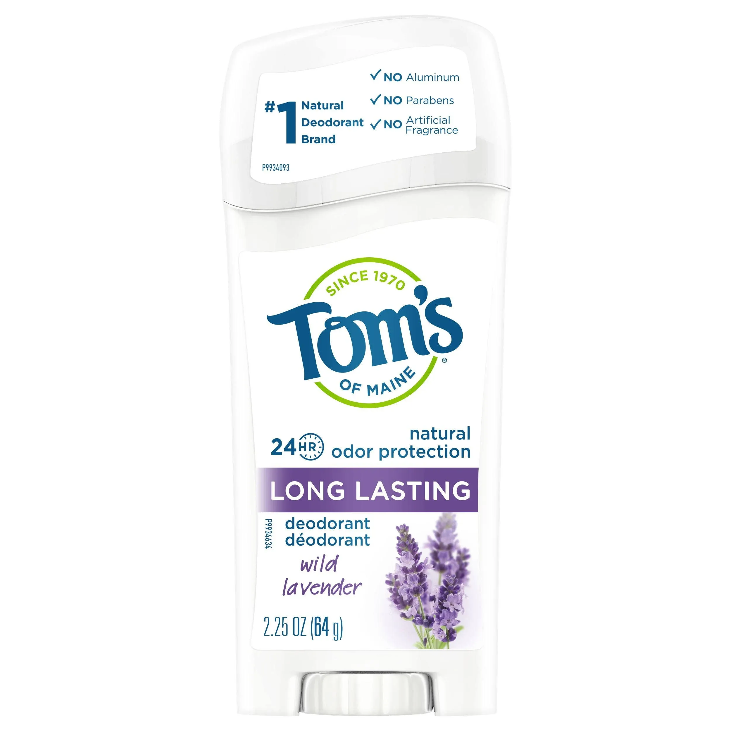 Tom's Deodorant, Long Lasting, Wild Lavender - 2.25 oz