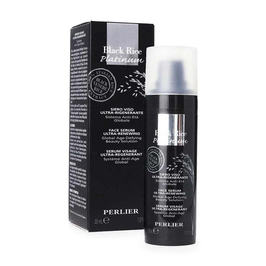 Perlier Black Rice Platinum Face Ultra Renewing Serum, 1 fl. oz.