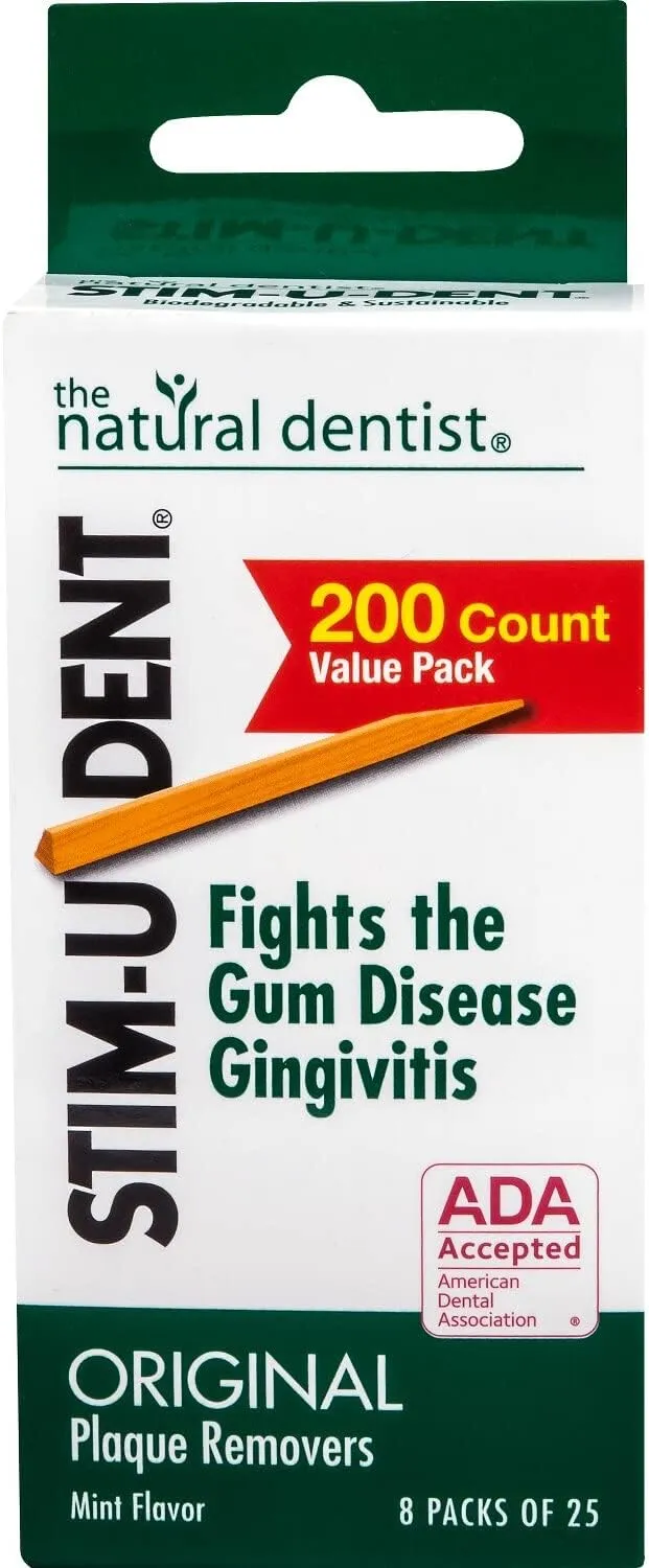 Stim-U-Dent Original Plaque Removers, Mint, 200 CT