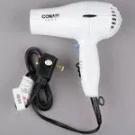 Conair 247W White Compact Hair Dryer - 1875W