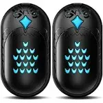 Rechargeable HAND WARMERS, 2 Pack, 6000mAh, Lasts for 20 Hours, Black Bird/Owl