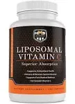 Premium 1600mg Liposomal Vitamin C - Fat Soluble - Non-GMO - Soy, Dairy, Gluten Free - 180 Capsules