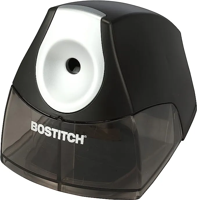 Bostitch Personal Electric Pencil Sharpener - HHC Cutter Tech, Stall-Free Motor, High Capacity Tray, 7Yr Warranty (EPS4-BLACK)