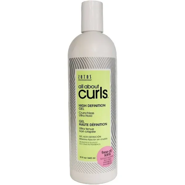 All About Curls 高清凝胶 | Crunchless 超级定型 | 定型、保湿、去毛躁 | 适合所有卷发类型