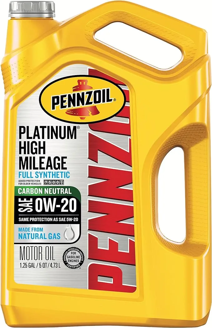 Pennzoil 5W-30 Platinum High Mileage Full Synthetic Motor Oil