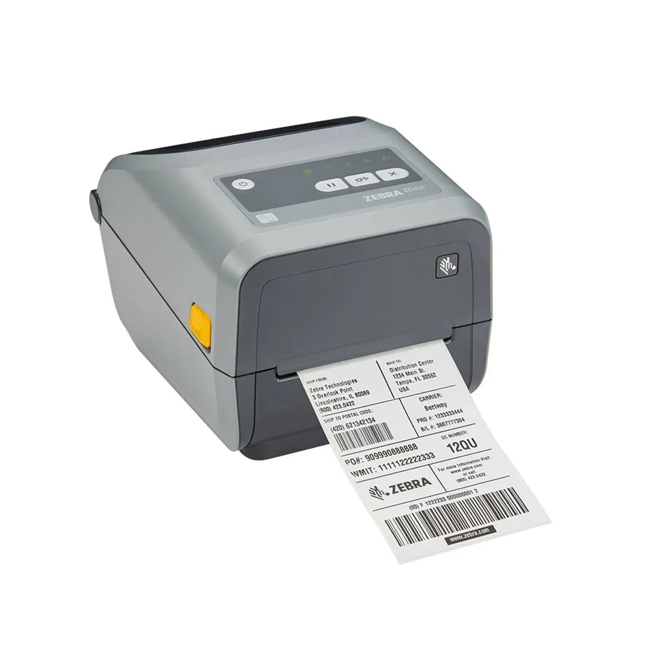 Zebra - ZD4A043-D0EM00EZ ZD421D Direct Thermal Desktop Printer - USB Bluetooth