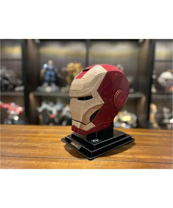 4D Puzzle – Marvel: Iron Man Helmet – 92 Piece Model Kit for Teens and Adults – Ages 14+