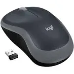 M185 Wireless Mouse, M185 2.4GHz with USB Mini Receiver, 1000 dpi Optical Tracking, Ambidextrous PC/Mac/Laptop - Swift Gray, Mr0085