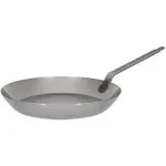 Matfer Bourgeat, Gray 0 Black Steel Round Frying Pan, 10 1/4-Inch