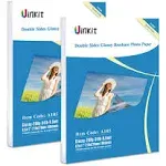 200 Sheets Double Sided Photo Paper Glossy 8.5X11 54Lbs Inkjet for Dye Ink 200Gs