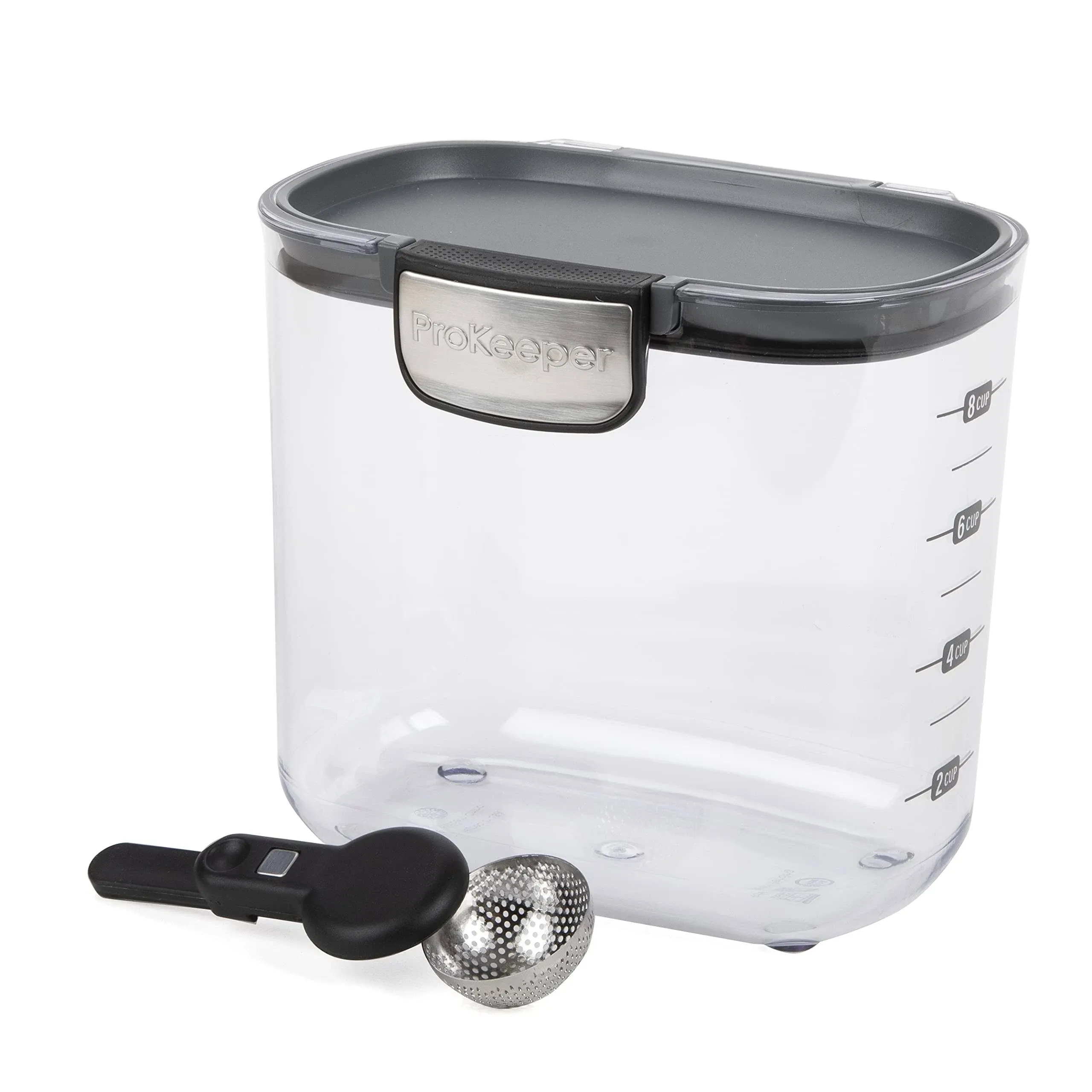 Progressive ProKeeper 2.05 qt Black/Clear Food Container and Lid 1 pk