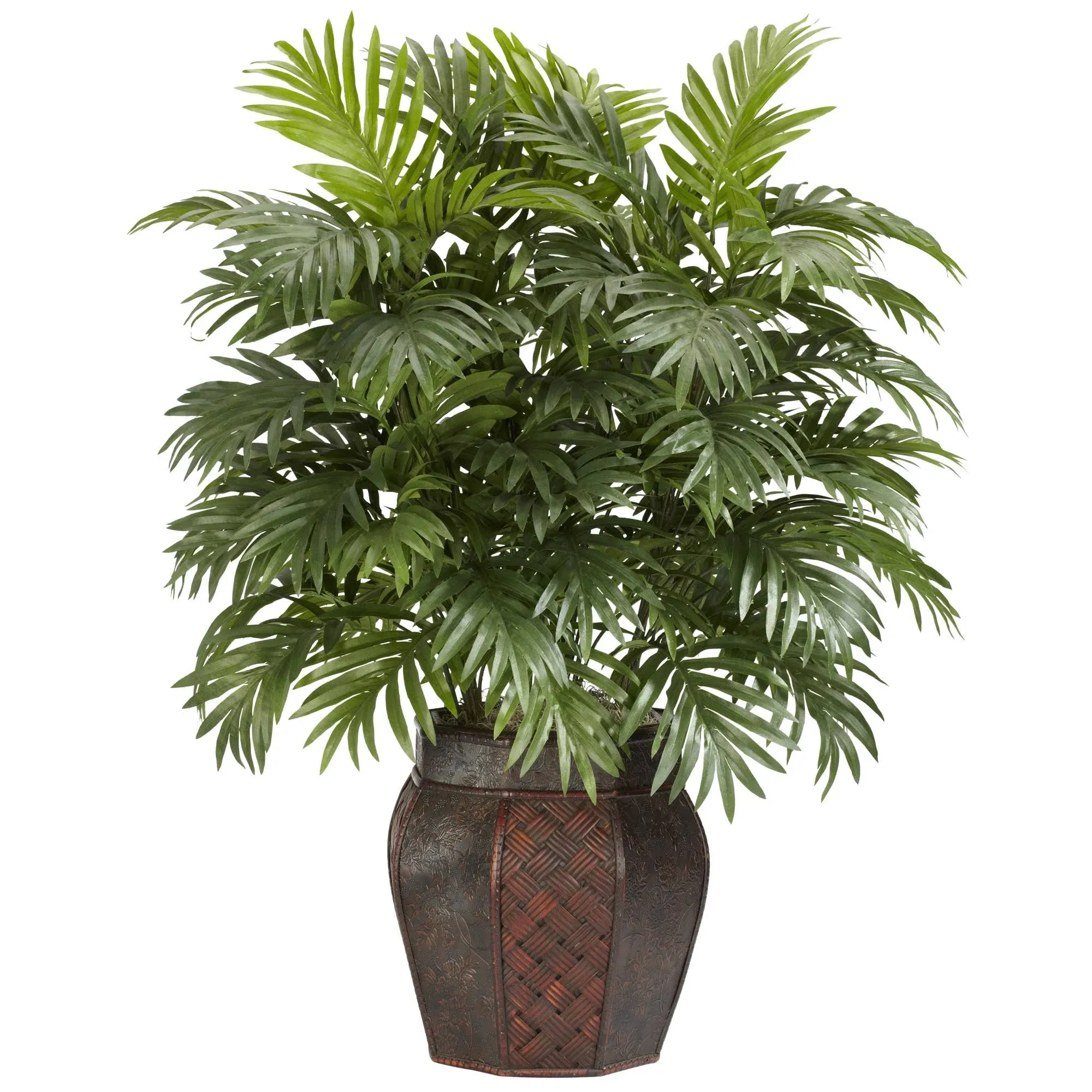 Nearly Natural Areca Palm with Vase Silk Plant, 38" x 27" x 25"