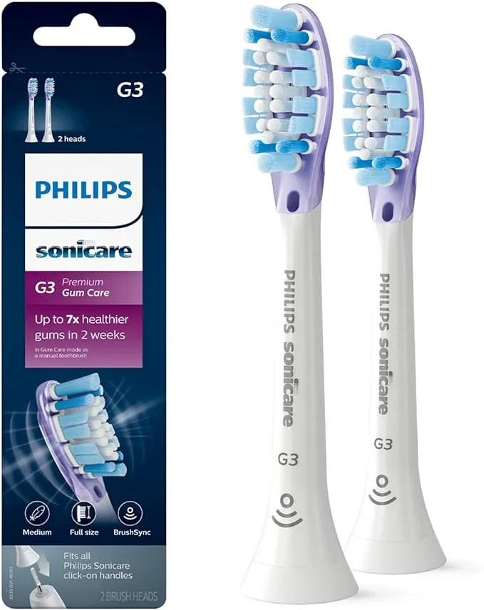 2x Philips Sonicare DiamondClean G3 Premium Replacement Heads | White | w/o Box