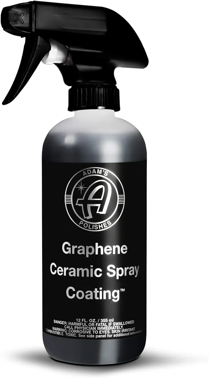 Adam's Polishes UV Graphene Ceramic Spray Coating A True Graphene Spray W/UV Tracer Technology - Easy-to-Use & Stronger Than Car Wax Polish or Top Coat Polymer Paint Sealant for Car, Boat, RV, Truck