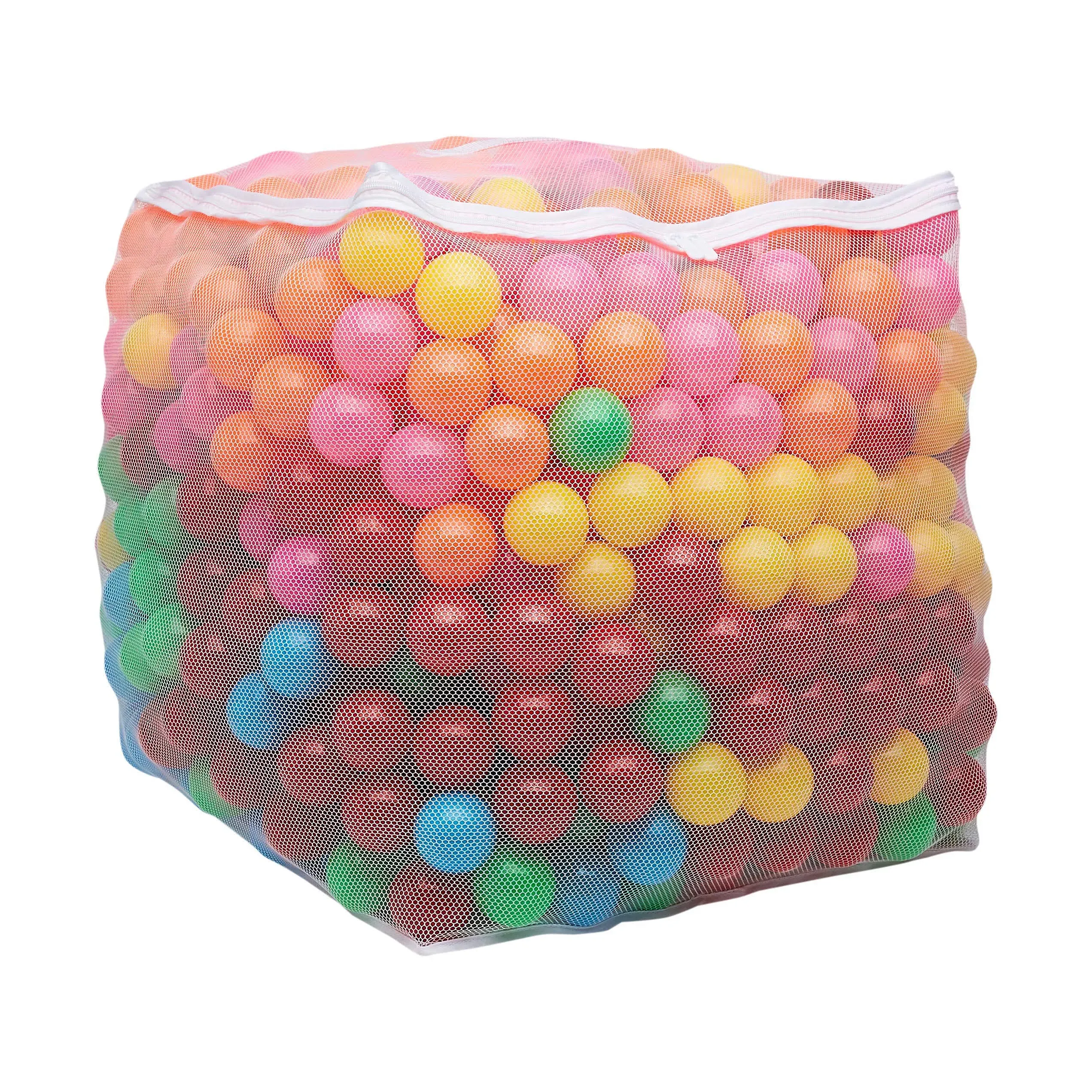 BPA Free Crush-Proof Plastic Ball Pit Balls with Storage Bag, T...