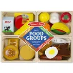 Melissa & Doug Food Groups Wooden Play Food