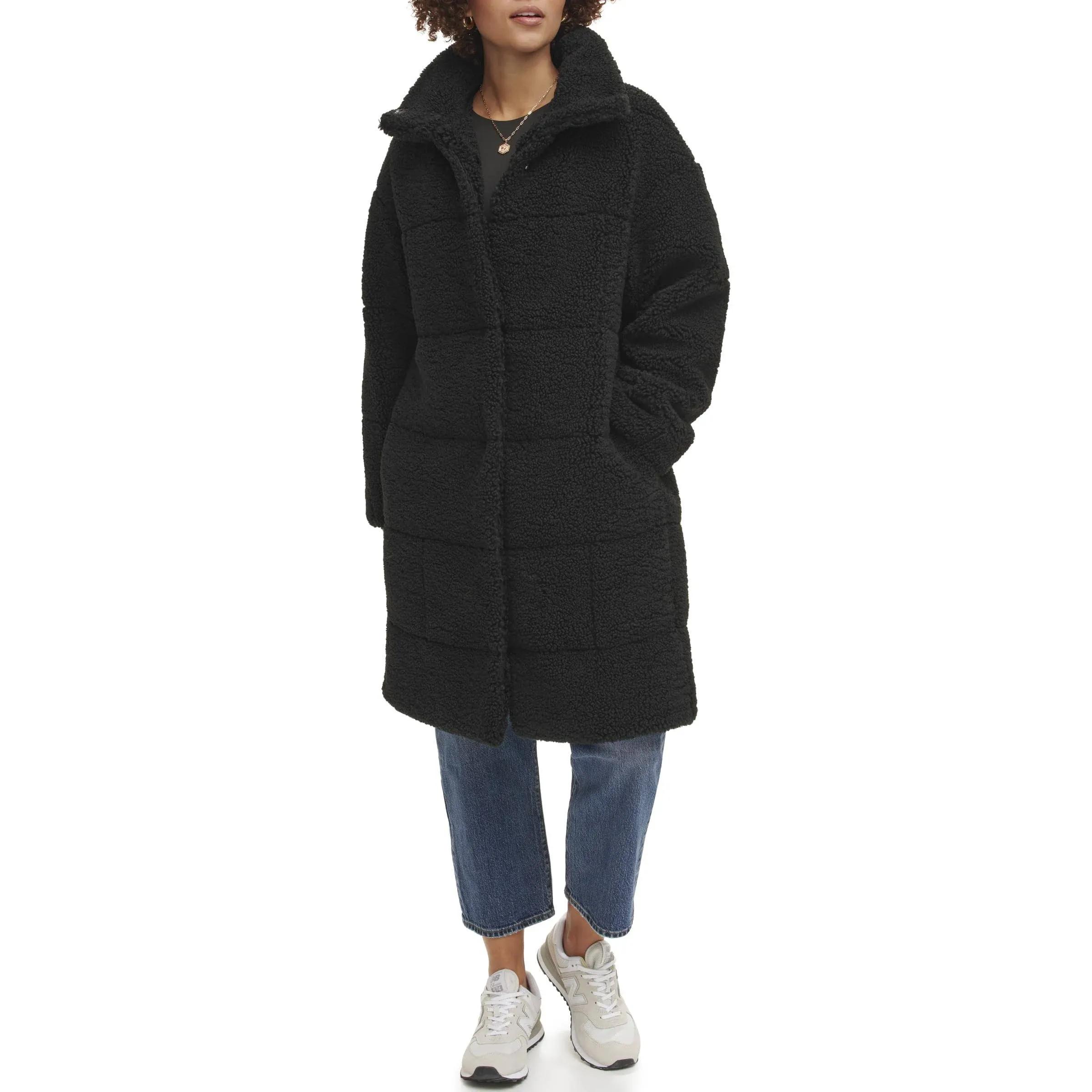 Levi's Women's Long Length Quilted Sherpa Jacket