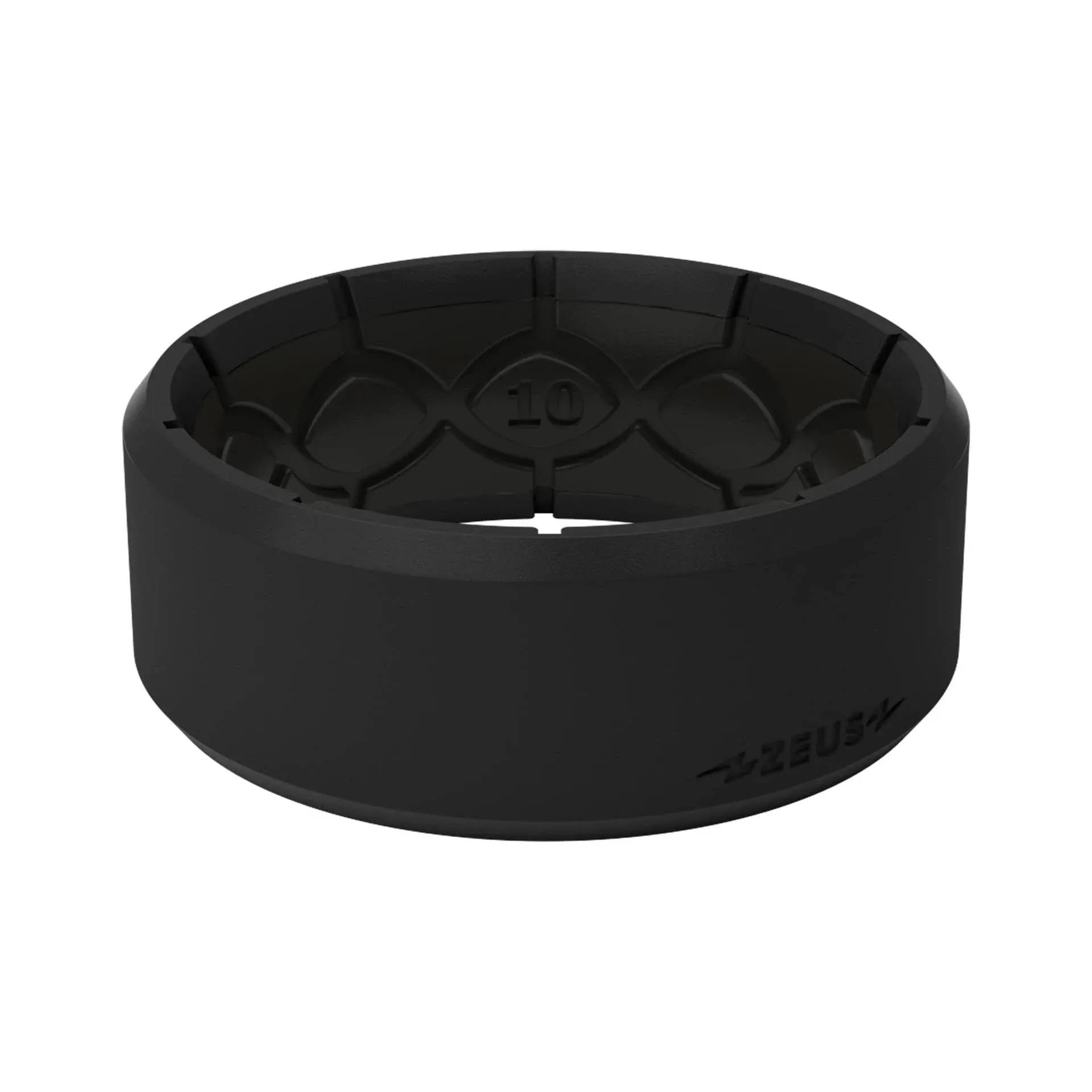 Groove Life Zeus Edge Midnight Black Silicone Ring, Size 9