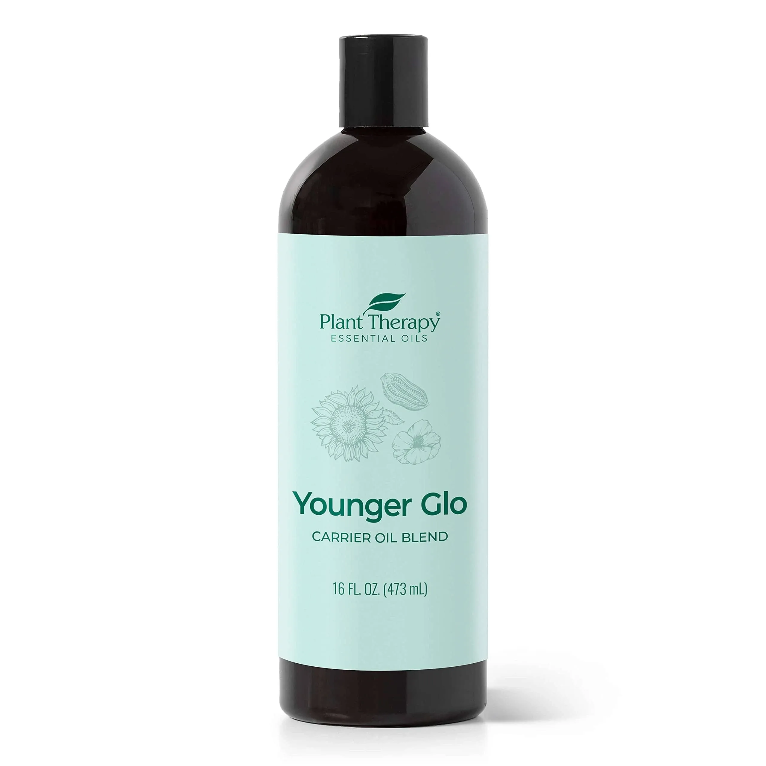 Plant Therapy Younger Glo Carrier Oil Blend 16 oz Base Oil for Aromatherapy, Essential Oil or Massage use