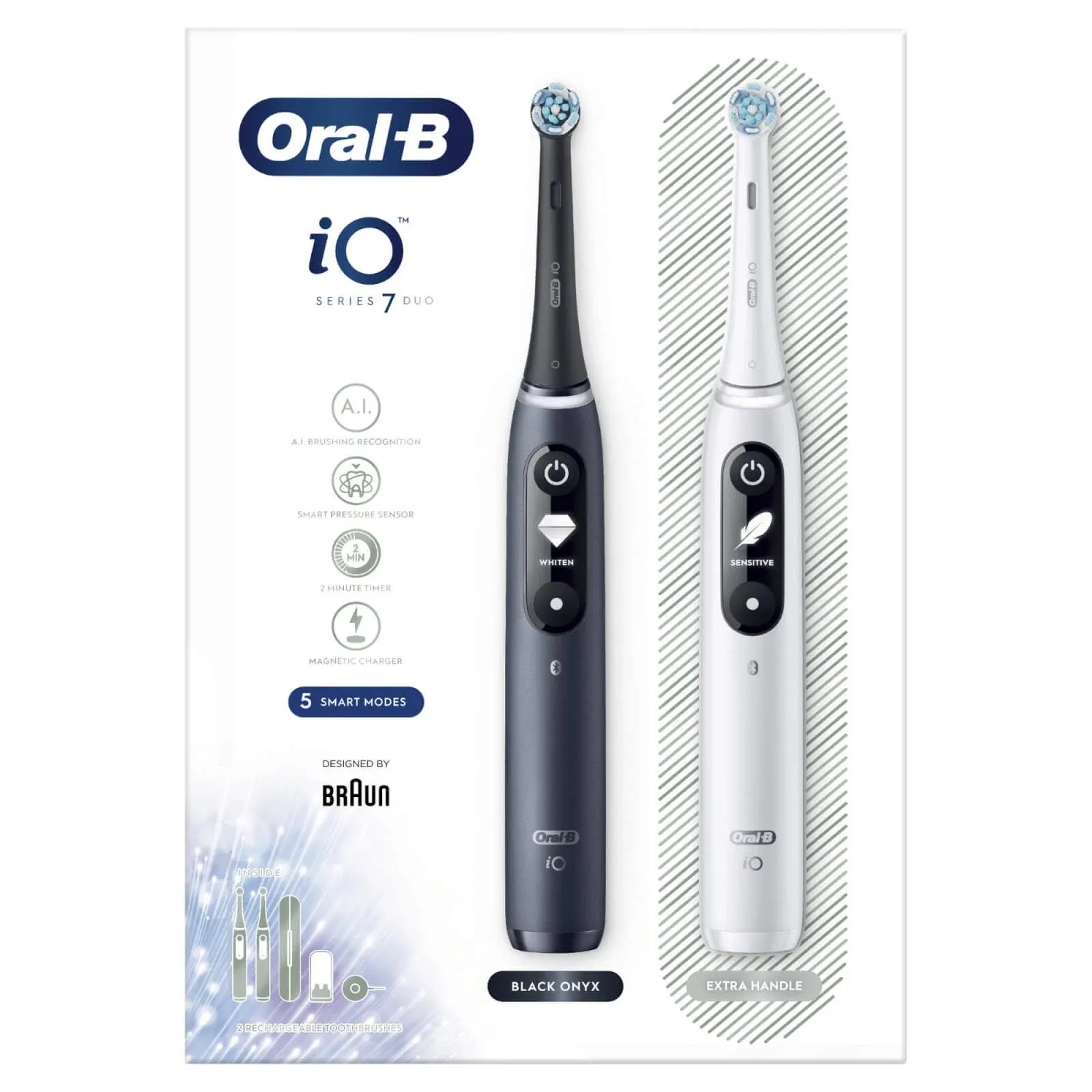 Oral-B - iO Series 7 Connected Rechargeable Electric Toothbrush - White Alabaster