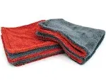 Dreadnought Jr. - Microfiber Double Twist Pile Detailing Towel (16 in. x 16 in., 1100gsm) - 2 pack